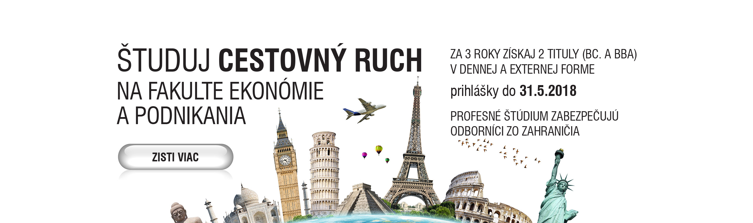 Podajte si prihlášku na Cestovný ruch do 31.5.!