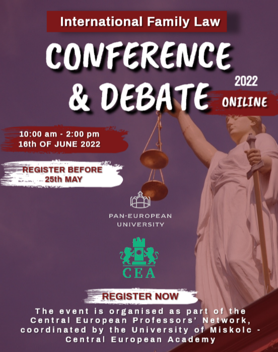 International Family Law Conference and Debate 2022 Fakulta práva