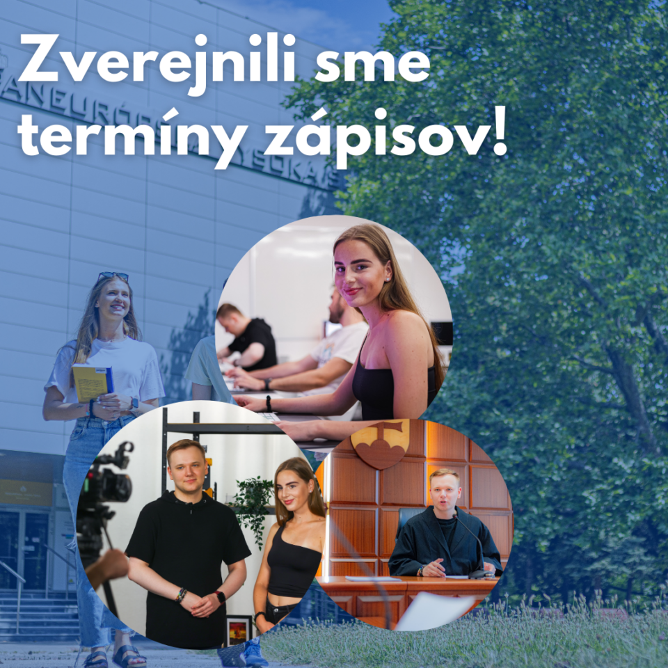 Harmonogramy zápisov pre akademický rok 2025/2026